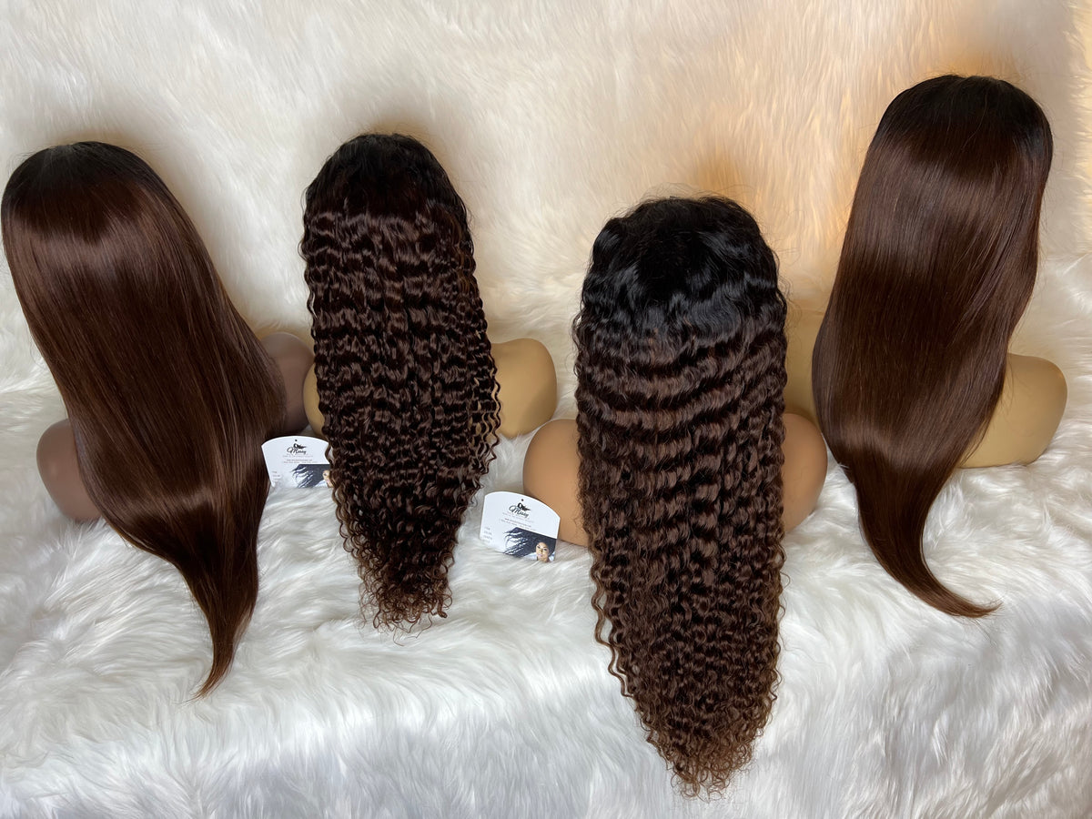 1B/30 Full Front Lace Straight & Pineapple Wave 180 Density photo 3