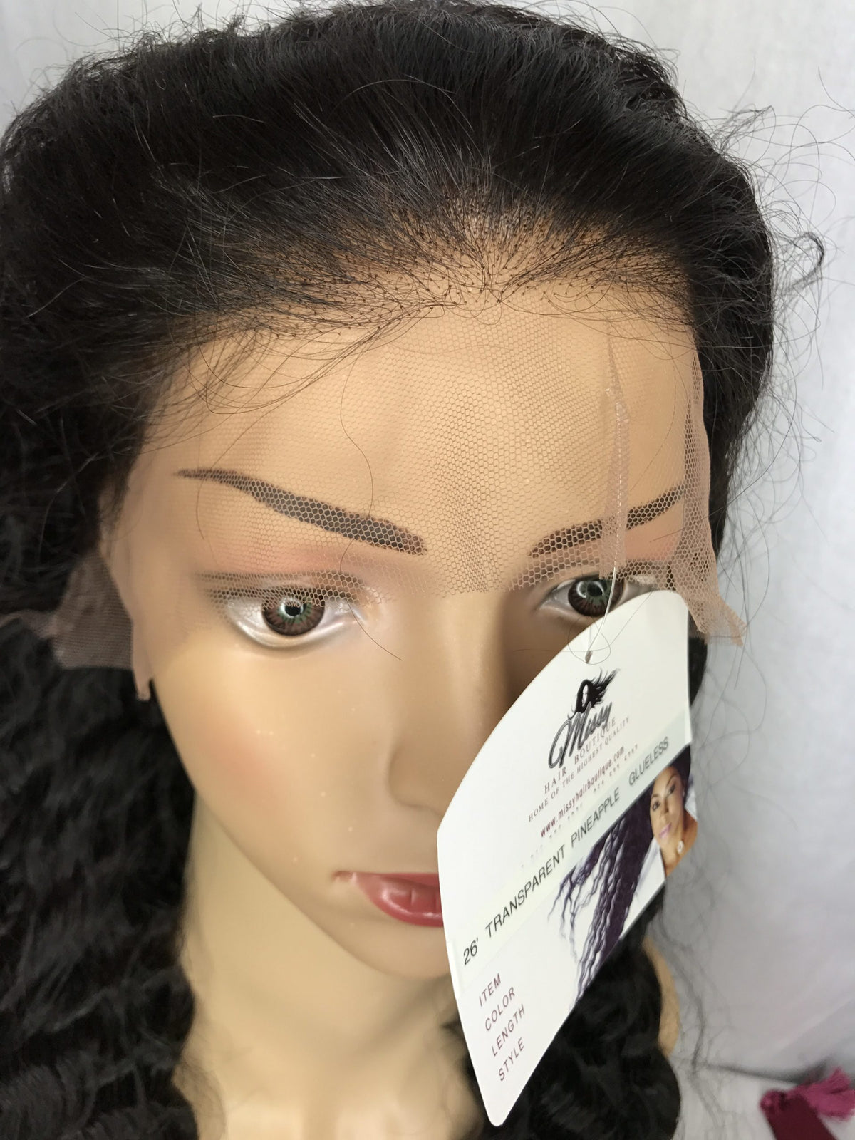 30" GLUELESS LACE FRONT UNIT CURLY photo 6