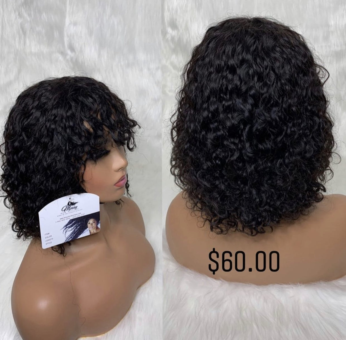 Afro Kinky Curly BANG UNIT photo 2