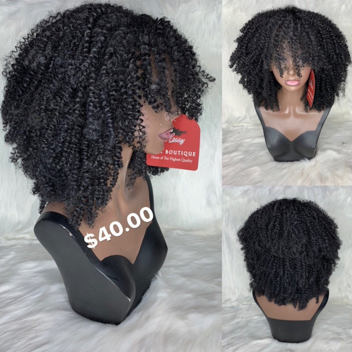Afro Kinky Curly BANG UNIT photo 7