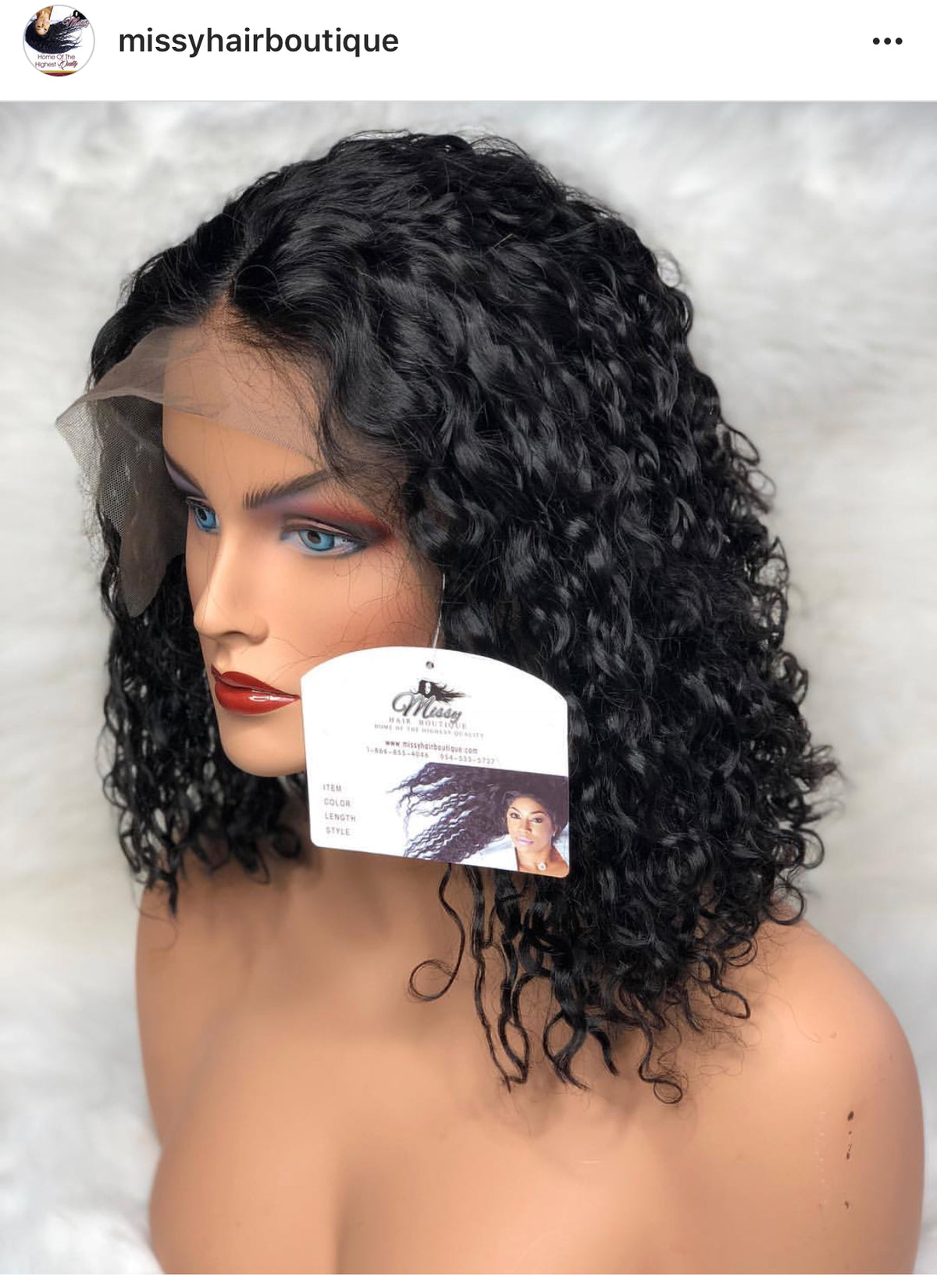 Deep Curly Pixie Bob JET BLACK photo 4