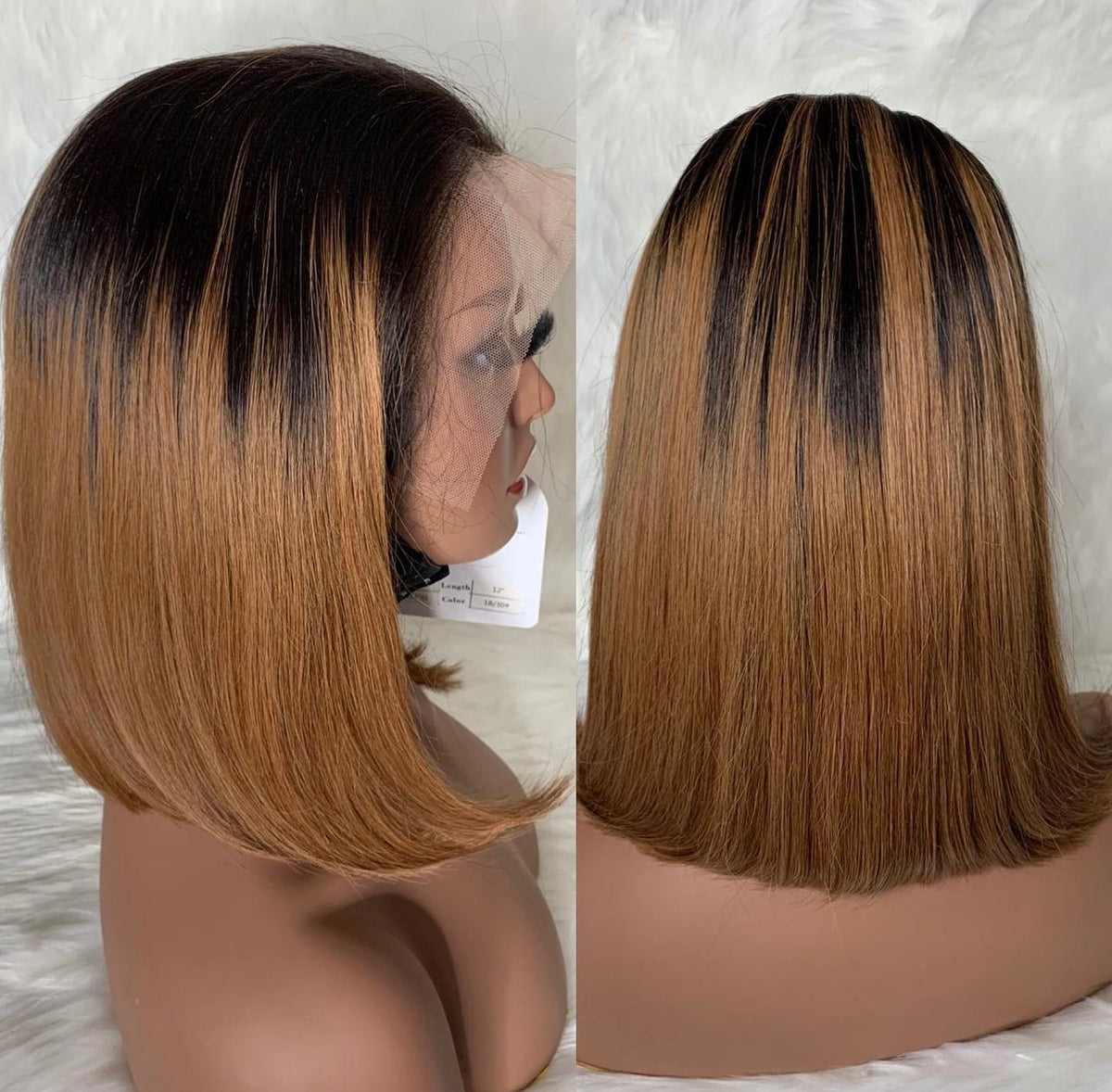 Ginger Blunt Bob  13X4 photo 6