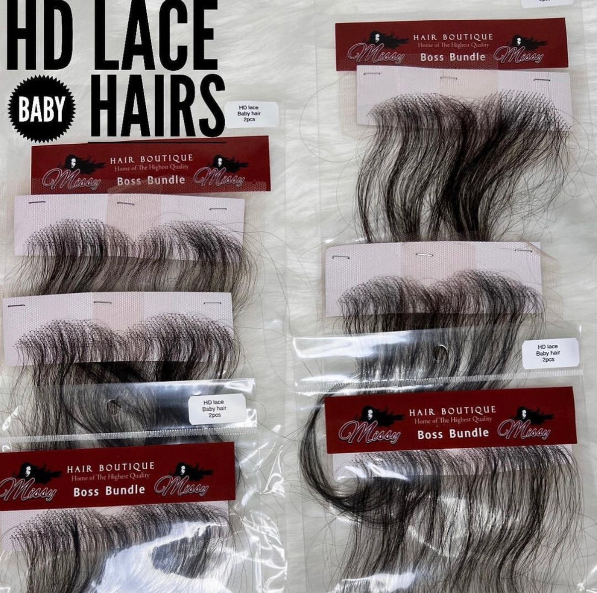 ? HD Lace Baby Hair 2 pieces Strips