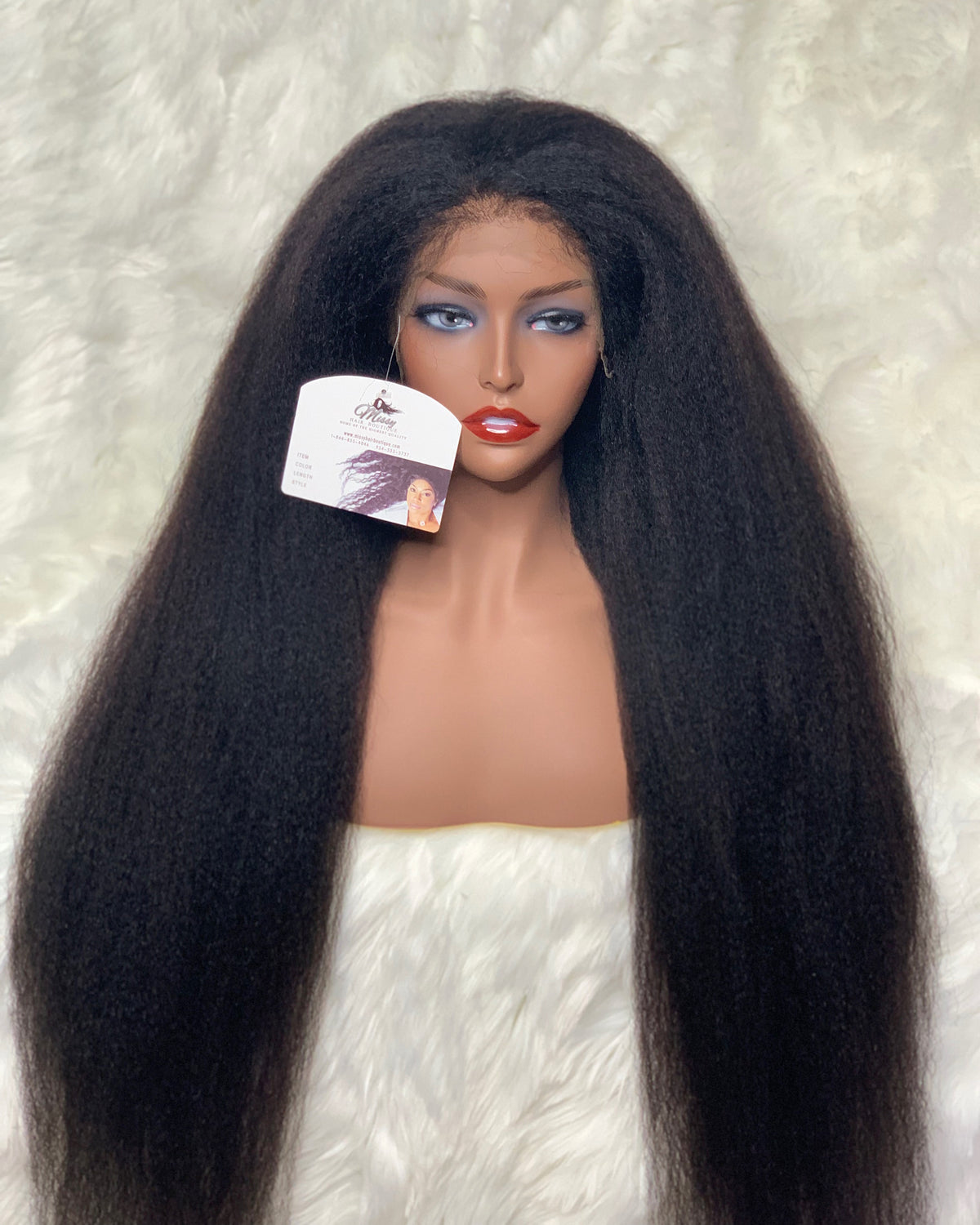 Kinky Straight Lace Front Transparent Lace photo 5