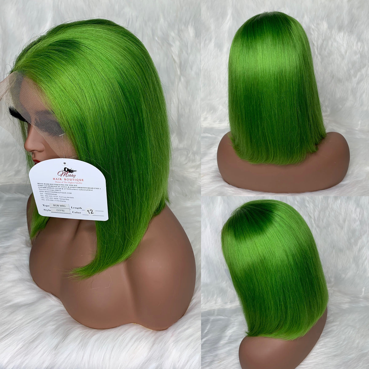 Lime Green BLUNT BOBS 180 DENSITY photo 7