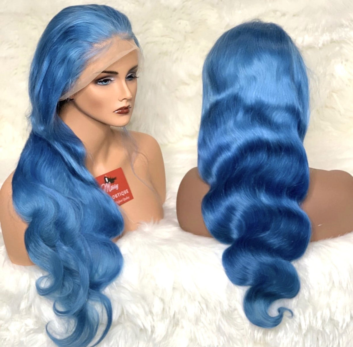 PINK Body wave Transparent Lace Front UNIT photo 5
