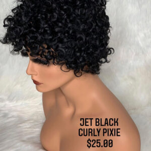 Deep Curly Pixie Bob JET BLACK