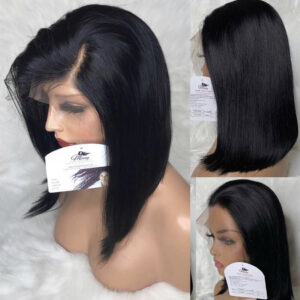 Jet Black BOB Lace Front Unit Style BLUNT